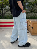 Ice Washed Cargo Denim