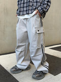 Track line cargo banding pants
