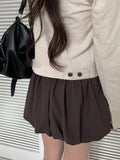 Enter Pumpkin Balloon Mini Skirt