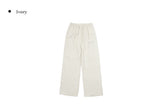 Ether Summer Linen Banding Wide Long Pants