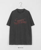 [unisex] Kint Lettering Pigment Over Short Sleeve Tee