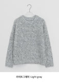 Pencuff Color Mohair Round Wool Knit