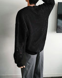 Mesh warmer round knit