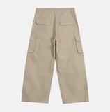 Merrick Herringbone Cargo Wide Pants