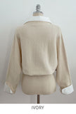 Hashu Shirt Layered Knit (Belt Set)