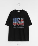 [unisex] Kemnio Printing Over Short Sleeve Tee