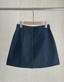 Kay Pleated Mini Skirt [Belt set]