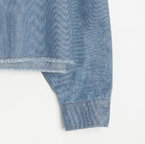 Leroy cutting denim shirt