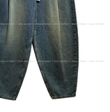 Kenta rivet pintuck balloon denim pants
