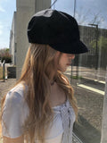 Ritin Pleated Newsboy Cap