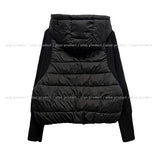 Fog Hooded Knit Lightweight Padded Jacket