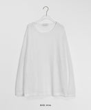 [unisex] Wild Color Linen Over Long Sleeve Tee