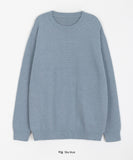 [unisex] Rikko basic color round over knit