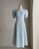 Manilo Puff Tweed Check One Piece