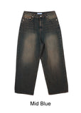 Decan Washing Wide Denim Pants