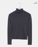 Nirin Dot Layered Brushed Turtleneck T-Shirt