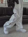 Publi Side Zipper Nylon String Pants