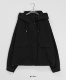 Pominy Pocket String Cotton Hood Jacket