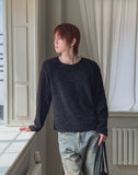Muron Boucle Round Long Sleeve Knit