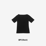 Riffen reverse slit T-shirt
