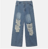 muse wide damage denim pants