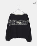 Irum Nordic One-Off Shoulder Loose Fit Long Sleeve Knit