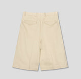 Olsen balloon pintuck Bermuda pants