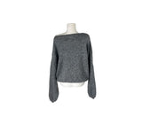 Peto Loose Pendant Lip Neck One-Shoulder Knit