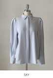 [Planning] Marinell Hidden Button Puff Shirt Blouse