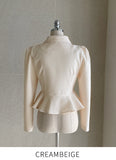 Daver Puff Peplum Short Jacket