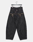 Onni Embroidered Balloon Wide Denim Long Pants