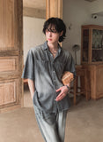 Summer ice cooling denim shirt