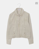[MADE] Bader Eyelet Cut Collar Washed Cotton Jacket