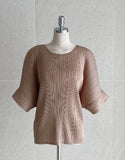 Pecho Pleated Short Sleeve T-shirt Blouse