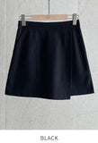 Tome Wool A-line Wrap Mini Skirt