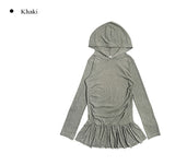 Woohoo Frill Layered Hood One Piece
