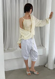 LIGHT SHIRRING JUMPER
