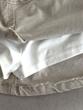 Double-waisted sagging mini skirt