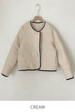 Mika Double Quilting Color Matching Short Padding Jacket