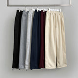 Two-Way Thick Brushed Lining Wide Jogger Cut Wide Banding Training Pants
