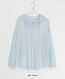 Ontone Summer Linen Hood Cardigan