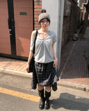 Lincy Dot Vintage Short Sleeve