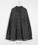 [unisex] Wenki Pocket Washing Denim Over Shirt