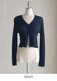 Select Two Button Summer Ribbed Cardigan