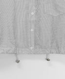 Mesho String Check Crop Shirt