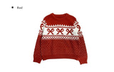 Lotte Ribbon Loose Fit Pattern Knit