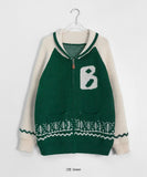 Kurani Color Matching Overknit Zip-up