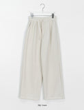 [unisex] Seina Banding Brushed Wide Knit Pants