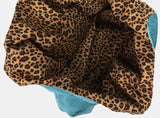 Ronan Leopard Color Matching Shoulder Bag