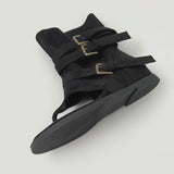 Buckle Two-Way Middle Suede Flip-Flops Boots